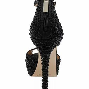 Elegant Black Studded Heels